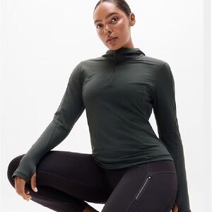 Athleta Summit Half Zip Hoodie-Elm